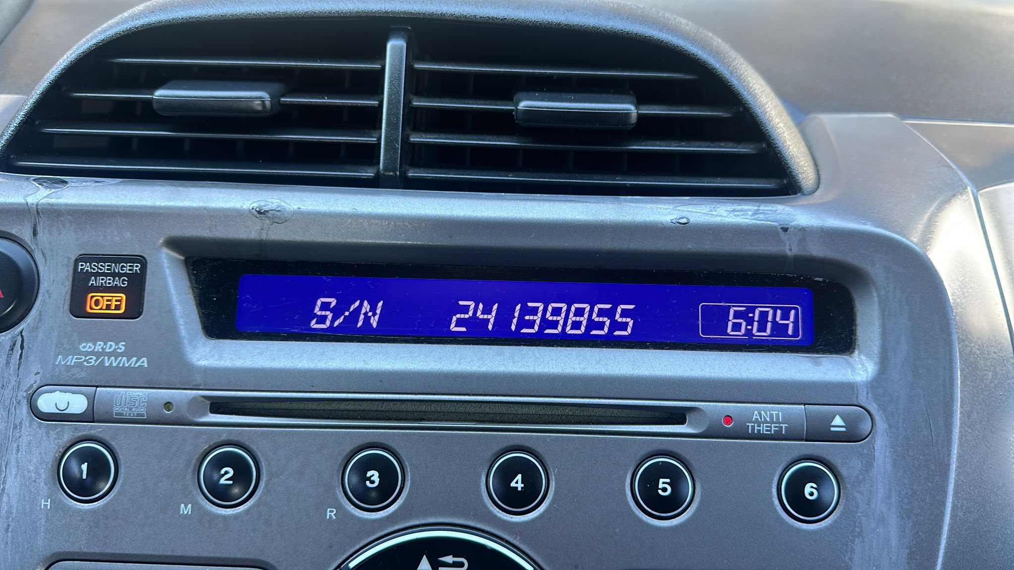 Honda and Acura radio serial number guide
