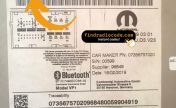 Continental VP1 radio label with the A2C serial number