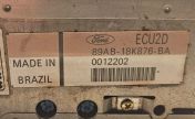 Ford radio label with a 7-digit serial number