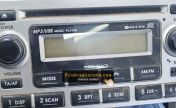 Hyundai EMP3 MP3 USB radio front panel