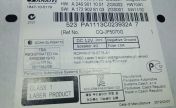 Mercedes-Benz radio label with a PA serial number