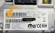 Aptiv VP2 8.4 radio label with the T0MYD serial number