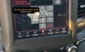 Aptiv Delphi Uconnect VP2 8.4 inch radio front panel
