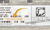 Mopar radio label showing a TM9 serial number after S/N