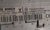 Mercedes truck Bosch radio label with a CM serial number