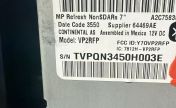 Jeep Uconnect 4 VP2RFP radio label with the TVPQN serial number
