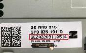 Seat RNS 315 radio label with the SEZ serial number