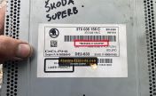 Skoda Bolero RCD 510 radio label with the SKZ serial number