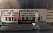 VW RCD 300 radio label with the VWZ serial number highlighted