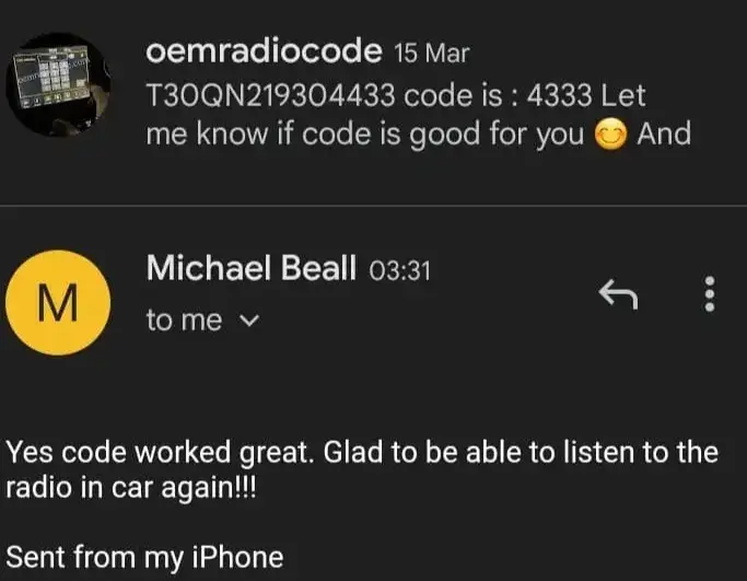 Customer review