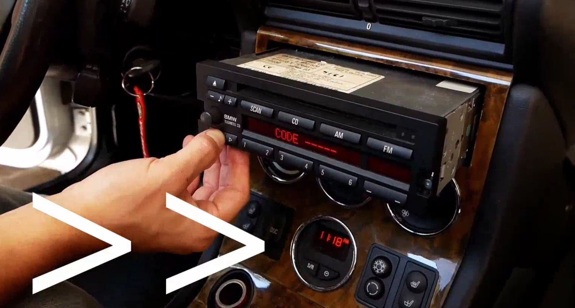 BMW Radio Code Video Tutorial