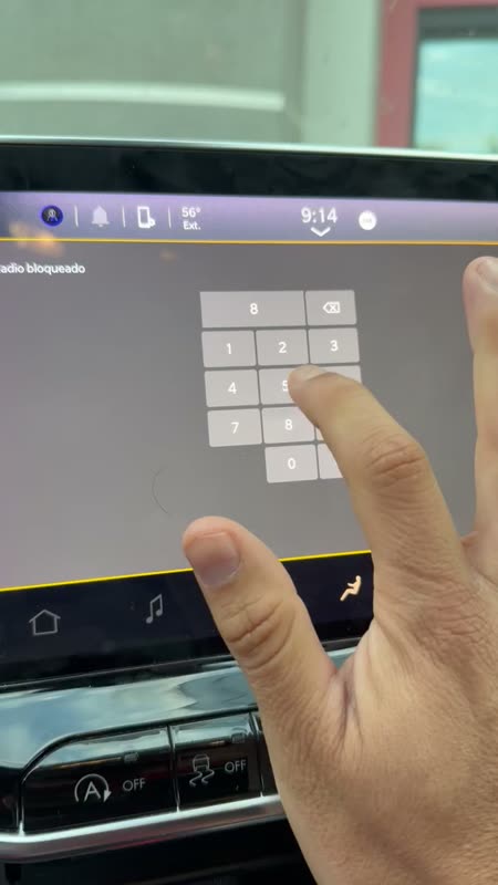 Customer video - radio code entered on a Uconnect radio with a serial starting with T00HL