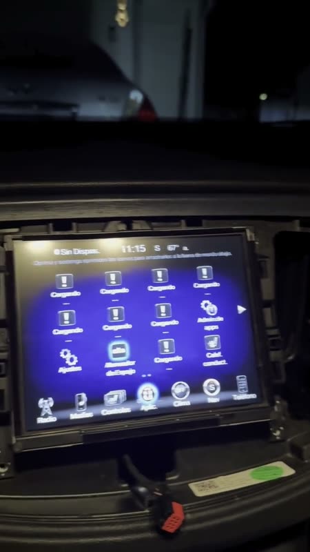 Customer video - 2015 Chrysler 200S Uconnect T00BE radio code entered and the radio restarted to the home screen
